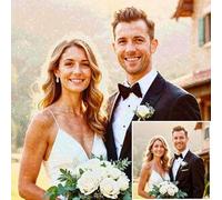 Rainsar Personalised Diamond Art Kit from Your Photo - Custom 5D DIY Full Drill Crystal Painting with Square/Round Diamonds, Gift for Wedding Anniversary