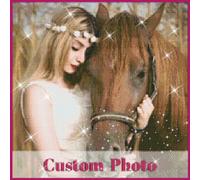 Rainsar Personalised Diamond Painting Custom Photo on Canvas Board Crystal Art Kits for Adults Personalized 5D Diamond DIY Create Your Own Diamond Painting (Square, 19.7x27.6inch/50x70cm)