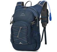 RAINSMORE Hydration Backpack with 2L Hydration Bladder Lightweight Insulated 18L Hiking Backpack with Rain Cover for Men Women Water Backpack for Running Cycling Biking Climbing