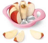 Rainspire Apple Cutter 8 Slices, 8 Blade Apple Slicer and Corer, Apple Corer Tool with Stainless Steel Blades, Super Sharp Fruit Cutter Fruit Slicer, Pink