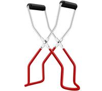 Rainspire Canning Jar Lifter, Canning Tongs Jar Lifter, Canning Tools, Canning Supplies for Home Kitchen, Stainless Steel, Red