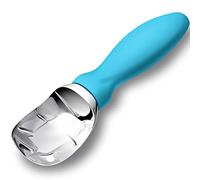 Rainspire Ice Cream Scoop Stainless Steel with Comfortable Handle, Ice Cream Scooper Heavy Duty, Ice Cream Spade Great for Spooning Frozen Hard Gelato and Sorbet, Cookie Dough, Melon, Blue