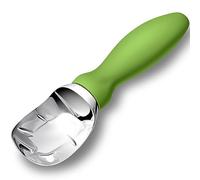 Rainspire Ice Cream Scoop Stainless Steel with Comfortable Handle, Ice Cream Scooper Heavy Duty, Ice Cream Spade Great for Spooning Frozen Hard Gelato and Sorbet, Cookie Dough, Melon, Green