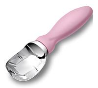 Rainspire Ice Cream Scoop Stainless Steel with Comfortable Handle, Ice Cream Scooper Heavy Duty, Ice Cream Spade Great for Spooning Frozen Hard Gelato and Sorbet, Cookie Dough, Melon, Pink