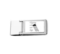 Rainstorm Common Knowledge English Language Culture Slim Money Clip Stainless Holder Pocket Wallet