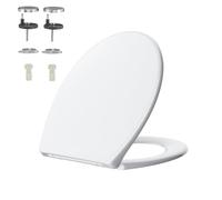 Rainsworth VC-CTSO03CGW Abattant Wc Toilet seat, White, 45L x 37L centimètres