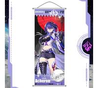 Rainteam Honkai: Star Rail Scroll Poster for Indoor Décor(27.5 inch x 12 inch), Hanging Wall HD Printing Artistic Canvas Honkai: Star Rail Character Posters for Game lovers. (Acheron)