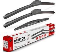 RAINTOK Windshield Wiper Blade Set Replacement for 2005-2022 Honda Odyssey Original Equipment Replacement Front Rear Wiper Blades-26"/22"/16" (Set of 3) U/J Hook