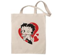 rainUP : Betty Boop Tote Bag Fabric Bag 100% Natural Ecological Cotton, Reusable and Resistant, Women's Shoulder Bags, Ideal for Shopping, Beach, Daily Use - Unique Designs