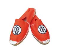 rainUP Kanji Kame Orange Unique Canvas and Esparto Sneakers - Unisex- Comfort and Style. Elegant. 100% Organic Cotton Canvas Espadrilles, with Manga and Anime Design, orange, 7 UK