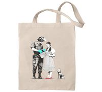 rainUP Tote Bag Banksy - Reusable Cotton Bag - Shoulder Bag (Dorothy)