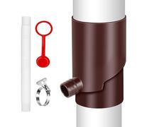 Rainwater Collection Kit Rain Catcher Barrel Diverter Kit Weatherproof Portable Rain Barrels to Collect Rainwater from Gutter for Car Washing, Irrigation