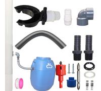 Rainwater Collector Kit for Downspout Pipe 70-110 mm - Includes 50 cm Hose