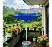 Rainwater Collector with Hose,Hanging Rain Water Catcher System Kit | Water Storage Bag,Portable Rainwater Collection Bag,Reusable Roof Drain Fitting Tarp,Water Diverter for Garden,Lawn,Patio