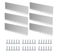 Rainwater Deflection Plate Set Aluminum Gutter Baffle for Roof Protection - Heavy Duty for Splash Guard Prevents Water Overflow & Damage, Easy Install for Flat Shingle Corners (2/4/6pcs)(6pcs)