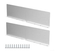 Rainwater Deflection Plate Set Aluminum Gutter Baffle for Roof Protection - Heavy Duty for Splash Guard Prevents Water Overflow & Damage, Easy Install for Flat Shingle Corners (2/4/6pcs)(2pcs)