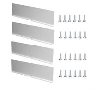 Rainwater Deflection Plate Set for Gutter and Roof Protection to Manage Water Flow and Prevent Damage with Sturdy Aluminum Build (4pcs)