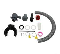 Rainwater Diverter 115mm Downpipe Water Saver Kit, Garden Rain Adapter for Roof Drainage, PVC Rain Collector with Hose and Tools for Yard Irrigation