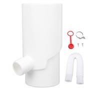 Rainwater Diverter Kit, 8cm Round Plastic Downspout Collector for Water Collection and Irrigation Systems（White）