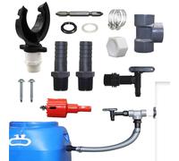 Rainwater Diverter Kit, Water Butt Diverter Kit, Water Butt Filler Kit for Both Round and Square Downpipes, Water Collection System Catch Rain Water for Outdoor