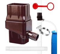 Rainwater Diverter Kit, Water Butt Filler Kit for Downpipes, Adjustable Rainwater Collection System, Catch Rain Water for Garden, Allotment & Outdoor