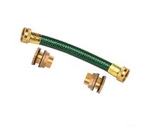 Rainwater Pail Series Connector Kit, Heavy Duty Brass Fitting with 20mm PVC Pipe, Efficient Flow Control for Linked Bucket Systems, Weather Resistant Design for Outdoor Yard Use(1m Tandem kit)
