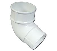 Rainwater Pipe Accessories - Round Offset Bend - White