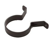 Rainwater Pipe Accessories - Round Pipe Clips Pack of 5 - Black