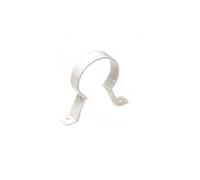 Rainwater Pipe Accessories - Round Pipe Clips Pack of 5 - White
