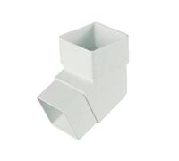 Rainwater Pipe Accessories - White Downpipe - Square Offset Bend