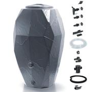 Rainwater Tank Water Butt Canyon Textured Finish Rock Effect Large 310 Litres Weather- Resistnt Water Butt Storage For Garden & Outdoor Use Container Barrel Cistern