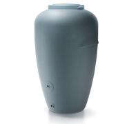 Rainwater Tank Water Butt Plastic Water Collection Container with complete connection Kit Garden Water Storage (Grey, 440L)