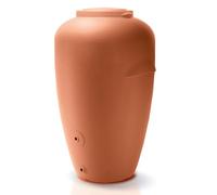 Rainwater Tank Water Butt Plastic Water Collection Container with complete connection Kit Garden Water Storage (Red brick, 440L)