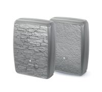 Rainwater Tank Water Butt Textured Slate Stone Effect 2 Sided Large 250 Litres Grey Rain Collector Container Garden Tank Barrel Decorative