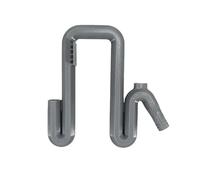 Rainwater Transfer Overflow Pipe Connector Self Priming Siphon Hose Set,No Power Auto Drain Fill for Home Garage Bucket Edge(Grey)