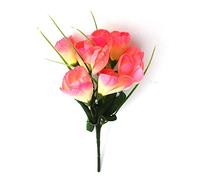 RAINWOOD 1 x Crocus Decorative Artificial Silk Fake Flower Flowers Spray Bush Wedding Easter Spring (PINK)