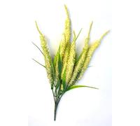 RAINWOOD Medow Foxtail Artificial Flowers Shrub Grass Wedding Home Decor Office Spray Bush (Natural)