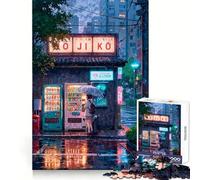 Rainy Autumn Morning 1000 Pieces Jigsaw Puzzles for Teenagers Memory Upgrade Casual Relax Sharp Cut Art Display (50x75cm)