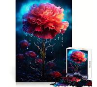 Rainy Carnation Flower 1000 Piece Jigsaw Puzzles for Adults Teenagers Skill Toy Soothing Fun Tight Edge Festival Gift (38x26cm)