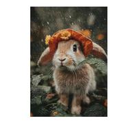 Rainy Day Bunny Adventure Picture Puzzle for Adults, 300 PCS