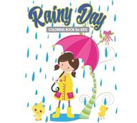 Rainy Day Coloring Book for Kids: Coloring Fun - 8x10 April Showers and Spring Rain Creative Art Activity for Kids Ages 4-8