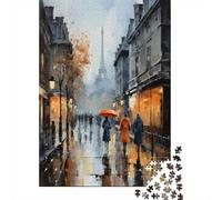Rainy Day in Paris Adult Jigsaw Puzzle, 1000 Pieces, 70x50cm/1000pcs, Relaxing Indoor Activity, Weekend Downtime And Time at Home