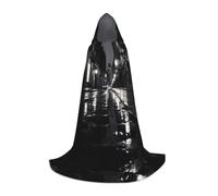 Rainy day in the street M Printed Halloween Wizard Cape | Themed Party Costume | Adult/Youth Cosplay Cape | Sizes S M L