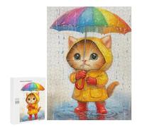 Rainy Day Kitten-13 Puzzle 1000 Teile Schwer Puzzle Spielzeug Lernspiel Impossible Herausforderungsspielzeug Für Erwachsene Kinder 500 PCS