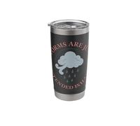 Rainy Day Lover Cozy Introvert Sadcore Thunderstorm Cloud Stainless Steel Insulated Tumbler