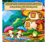 Rainy Day Mushroom Cabins A Cozy Cottage Life Coloring Book: Whimsical Forest Scenes with Tiny Mushroom Houses & Frogs - 50 Single-Sided Pages for ... (Mushroom Cottage Life Coloring Collection)