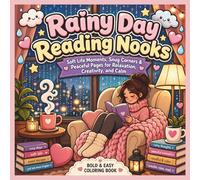 Rainy Day Reading Nooks: Bold & Easy Cozy Girl Coloring Book: Soft Life Moments, Snug Corners & Peaceful Pages for Relaxation, Creativity, and Calm