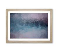 Rainy Days in Abstract Framed Print | A2 Oak Framed Wall Art | Ready to Hang | Abstract Landscape Picture | Living Room Bedroom Lounge Office