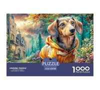 Rainy Dog Walk Jigsaws 1000 Piece Puzzle Family Decoration Impossible Wall Decor for Adults & Kids Age 12 Years Up 52x38cm/1000pcs