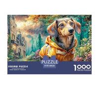 Rainy Dog WalkSuperior 1000-Piece Jigsaw Puzzles for Adults Delivering A Series of Challenging Educational Games - Positioned As The Ideal Educational Gift Jigsaw Puzzles for Adults And Kids Age 12 Y